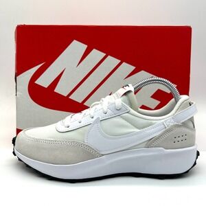 Nike Waffle Debut Shoes Womens 7.5 White Black Orange DH9523-100 Retro Sneakers